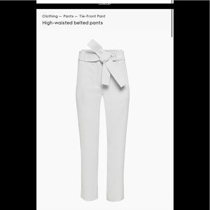 New Aritzia tie front pant